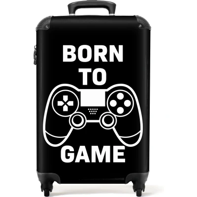 Afbeelding van NoBoringSuitcases.com® Kindertrolley jongen Game kinderkoffer jongens 55x35x25