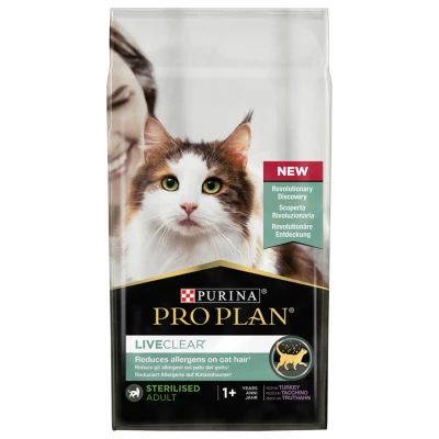 Afbeelding van Pro Plan Cat Liveclear Sterilised Adult Kalkoen Kattenvoer 1.4 kg