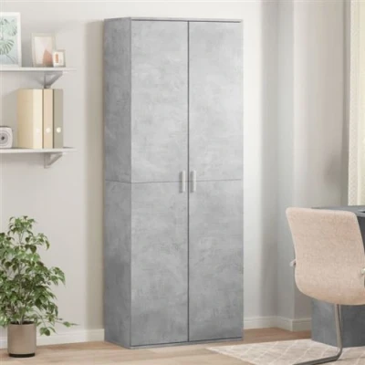 Afbeelding van vidaXL Hoge kast 70x35x180 cm bewerkt hout betongrijs