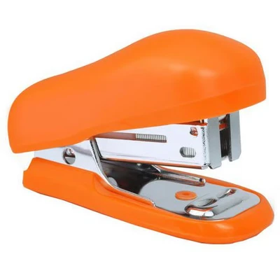 Afbeelding van Rapesco Bug mini nietmachine met ingebouwde ontnieter oranje