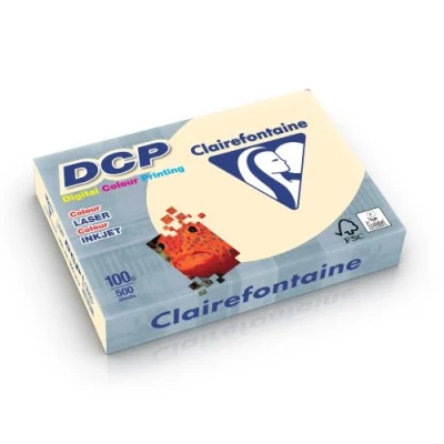 Afbeelding van Clairefontaine DCP presentatiepapier A4, 100 g, ivoor, pak van 500 vel