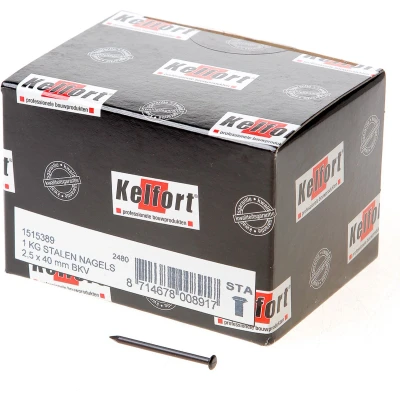 Afbeelding van Kelfort Stalen nagel 52 54 RC bombe kop 40 x 2.5mm 1kg