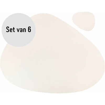 Afbeelding van Krumble Placemat set design 6 stuks Wit