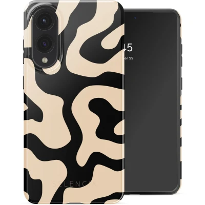 Afbeelding van Selencia Vivid Backcover voor de Samsung Galaxy S25 Edge Art Wave Black