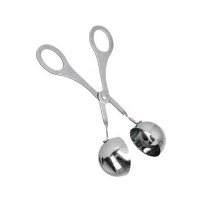 Afbeelding van Metaltex Tang Voor Gehaktballen 17,5 X 6,5 4 Cm Rvs Zilver
