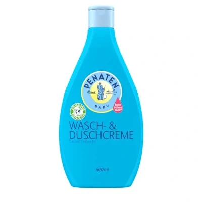 Image de Penaten Crème de lavage et douche pour bébé Gel doux shampooing Sans paraben ni colorants Spécialement conçu les nouveau nés 400 ml
