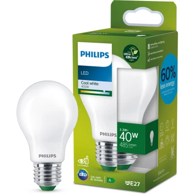 Afbeelding van Philips Ultra Efficient LED lamp Mat 40W E27 Koelwit licht