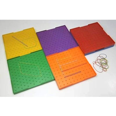 Afbeelding van WISSNER® AKTIV lernen Geometrische plank 2 zijden 23 x cm, in 6 kleuren RE Plastic®