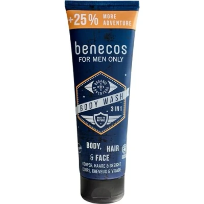 Afbeelding van Benecos For Men Only 3 in 1 Bodywash