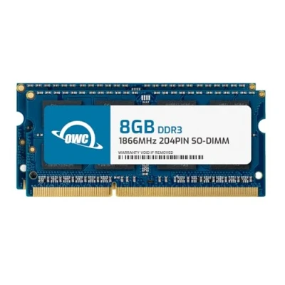 Image de Other World Computing DDR3 kit 16 Go: 2 x 8 Go SO DIMM 204 broches 1867 MHz / PC3 14900 CL11 1.35 V mémoire sans tampon non ECC pour Apple iMac avec écran Retina 5K (Fin 2015)