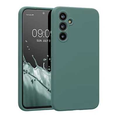Afbeelding van kwmobile telefoonhoesje geschikt voor Samsung Galaxy A54 5G TPU backcover met siliconen coating Smartphone case in Arctische nacht
