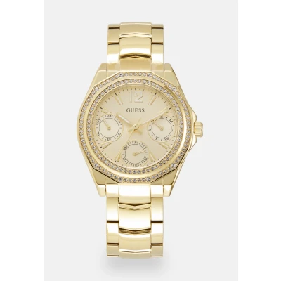 Afbeelding van Guess Ritzy Horloge goldcoloured, Dames, Maat: One Size, Gold coloured