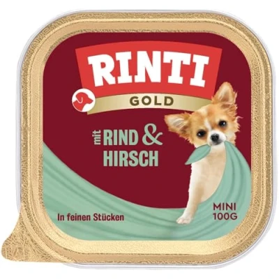 Afbeelding van 6x100g Gold Mini Kip &amp; Gans Rinti Hondenvoer