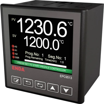 Afbeelding van Enda EPC9513 230 PID Universele regelaar B, E, J, K, L, N, R, S, T, U, Pt100, NTC Relais 2 A, SSR (b x h) 96 mm