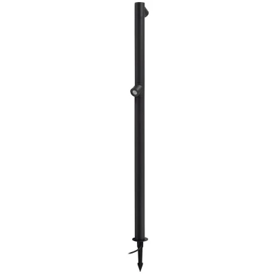 Afbeelding van Lindby LED buitenlamp 2lichts Ijzer, glas H: 120 cm antraciet Inclusief lichtbronnen