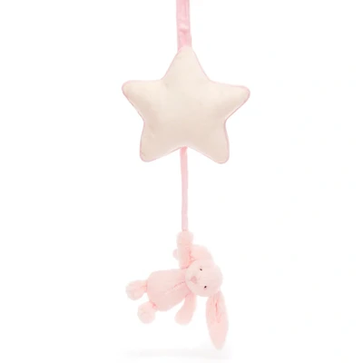 Afbeelding van Jellycat muziekdoosje bashful pink konijn 30 cm