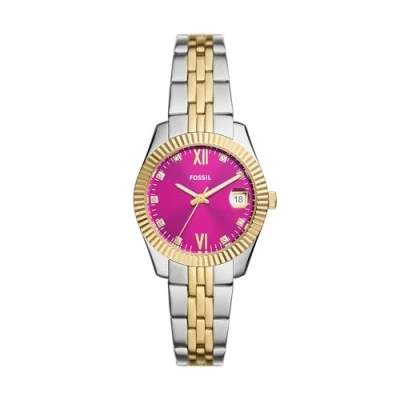 Afbeelding van Fossil Scarlette Dameshorloge, kwartsuurwerk, roestvrij stalen armband of lederen band
