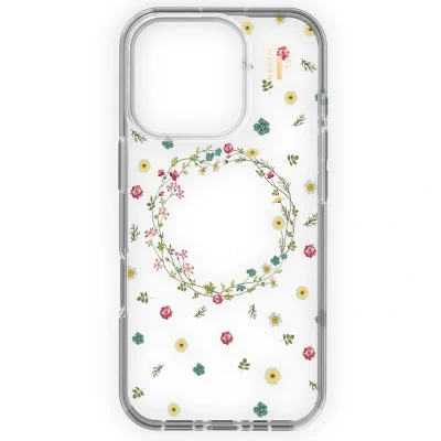 Afbeelding van iDeal of Sweden Hoesje Geschikt voor iPhone 16 Pro Max ClearCase Design Meerkleurig / Petite Floral