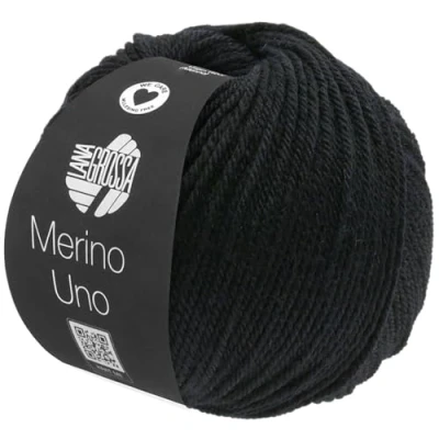 Afbeelding van LANA GROSSA Merino Uno Klassieke wol met Superwash uitrusting, handbreigaren, 100% scheerwol (merino), 50 gram voor breien en haken, 125 m