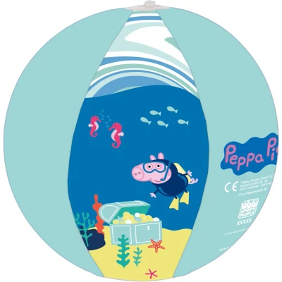 Afbeelding van Peppa Pig/Big opblaasbare strandbal 29 cm speelgoed Buitenspeelgoed strandballen Opblaasballen Waterspeelgoed