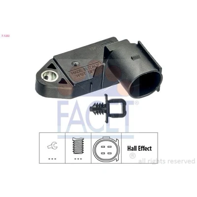 Afbeelding van FACET 7.1232 Remlichtschakelaar Elektrisch, Mechanisch Made in Italy OE Equivalent VOLKSWAGEN: Jetta 4, Golf Plus / Crossgolf, 3