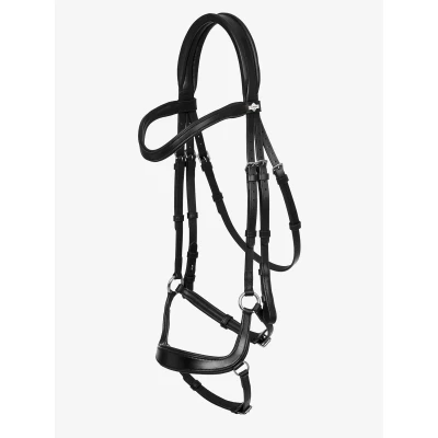 Afbeelding van LeMieux Hoofdstel Arika Drop Zwart/Zilver Cob