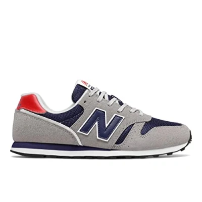 Afbeelding van New Balance Ml373red Lage sneakers Heren, Grijs marineblauw rood