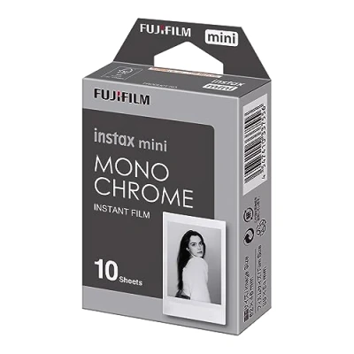 Afbeelding van Fujifilm Instax Mini Film Monochrome Instant fotopapier 1 x 10 stuks