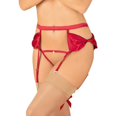 Afbeelding van Obsessive Rubinesa garter belt &amp; crotchles thong S/M