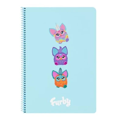 Afbeelding van Notitieboekje Furby Hemelsblauw A4 80 Lakens