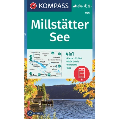 Afbeelding van KOMPASS WK 066 Wandelkaart Millstätter See 1:25.000
