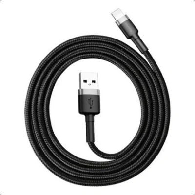 Afbeelding van Baseus CALKLF BG1 USB oplaadkabel Zwart/Grijs