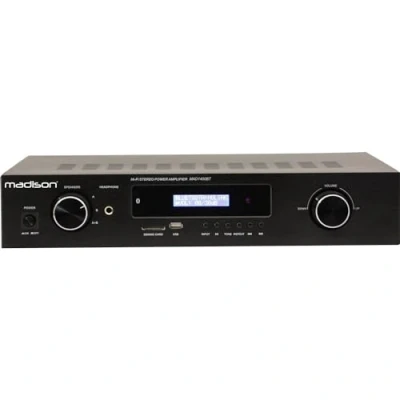 Afbeelding van MADISON MAD1400BT BK Thuis Bedraad en draadloos Zwart audio versterker