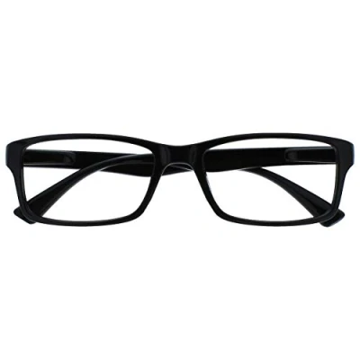 Afbeelding van UV Reader leesbril zwart designer stijl mannen/vrouwen UVR092BK +3,50