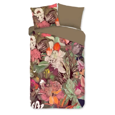 Afbeelding van Good Morning Dekbedovertrek &quot;bloemen&quot; Multi (140x200/220 cm) Katoen