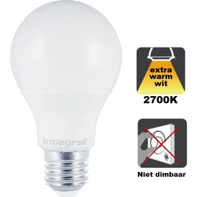 Afbeelding van Standaard bol E27 8.8W Extra Warm Wit 2700K Opaal