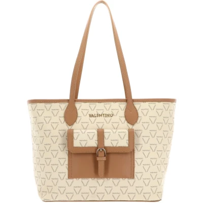 Afbeelding van Valentino Bags Liuto Handtas Ecru multicolor, Dames, Maat: One Size, multicolor