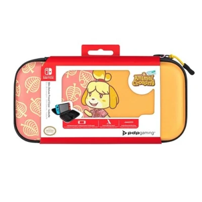 Image de Etui de transport Pdp Slim Deluxe Animal Crossing Isabelle pour Nintendo Switch Rose et jaune