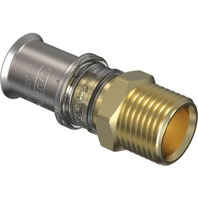 Afbeelding van Wavin Tigris M5 overgangskoppeling 20 mm pers x 3/4&quot; bu.dr.