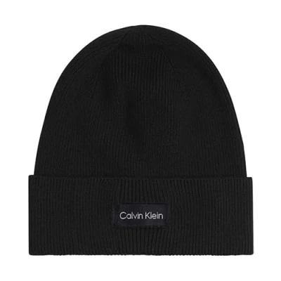 Afbeelding van Calvin Klein dames Fijngebreide muts met logoborduring