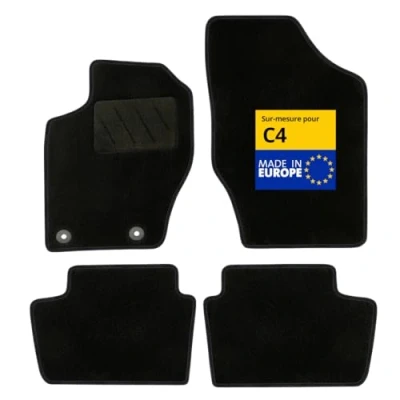 Afbeelding van DBS Automatten op maat gemaakt voor C4 (2004 tot 2011) Antislipvloermatten auto Galaxy tapijt 4 stuks