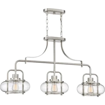 Afbeelding van Landelijke Hanglamp Steady Lighting Metaal Landelijk E27 L: 25.4cm Voor Binnen Woonkamer Eetkamer Zilver