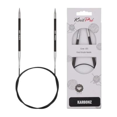 Afbeelding van KnitPro Karbonz rondbreinaalden 60cm 5.00mm.