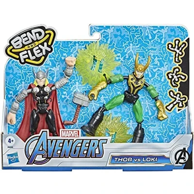Afbeelding van Marvel Avengers Bend N Flex Thor vs Loki Speelfiguur