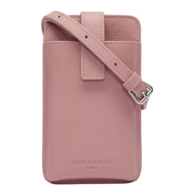 Afbeelding van LIEBESKIND BERLIN Leren Schoudertas mobiele telefoon Harris Mobile Pouch Raving Rose Zalmroze