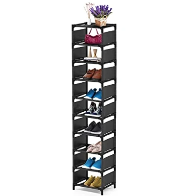 Afbeelding van esonstyle Schoenenrek met 10 niveaus, schoenenrek, voor paar, ruimtebesparend, entree, woonkamer, slaapkamer