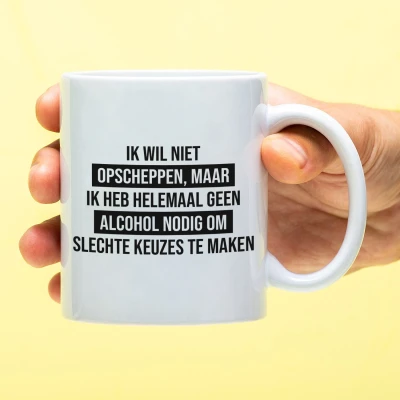 Afbeelding van Mok Geen alcohol nodig