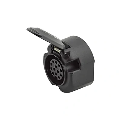 Image de HELLA 8JB 005 949 041 Prise 12V 13pôle Raccord fileté Ø: 72mm Matière plastique noir DIN/ISO: 11446 Quantité: 1