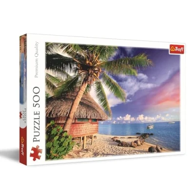Afbeelding van Trefl Bora Island 500 stukjes puzzel DIY met vakantielandschap, creatief entertainment, vrije tijd, klassieke voor volwassenen en kinderen vanaf 10 jaar