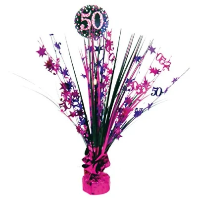 Afbeelding van Centerstuk Sparkling 50 zwart roze